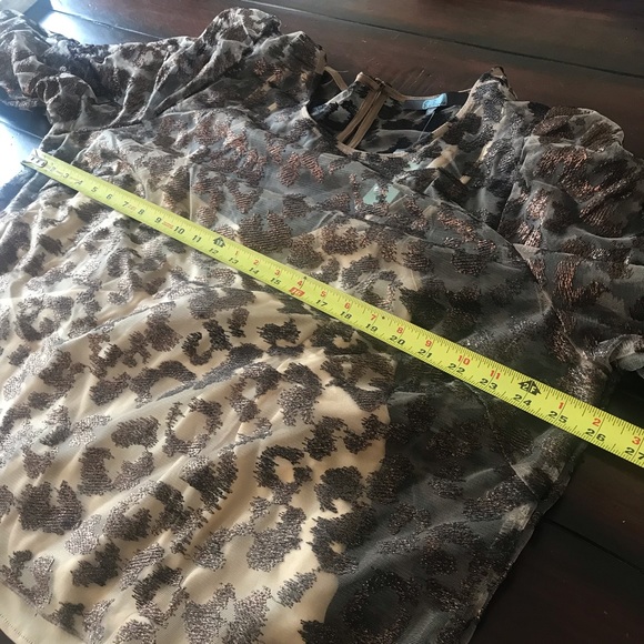 NWT Anthropologie Sheer Leopard Top - Picture 14 of 16